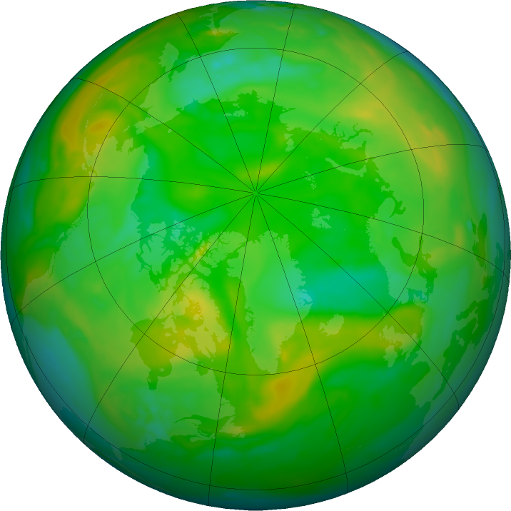 Arctic ozone map for 26 June 2023